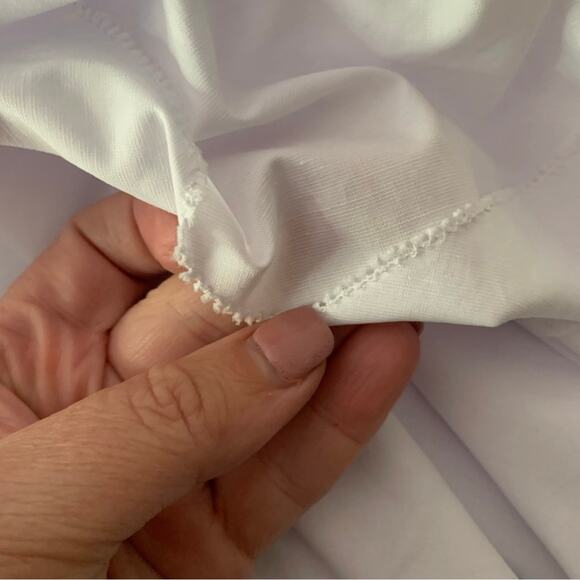 Stone & Sky White Linen Blend Minimalist Coastal Maxi Dress Small - Picture 4 of 7